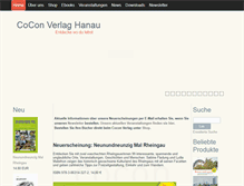 Tablet Screenshot of cocon-verlag.com